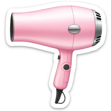 pastel pink hair dryer sticker