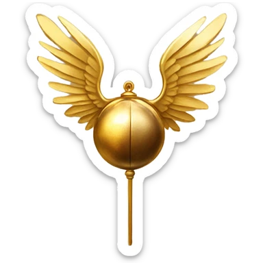 Harry Potter golden snitch sticker