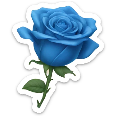 blue rose sticker