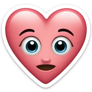Heart with eyes sticker