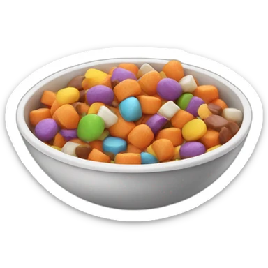 Bowl of Halloween candy sticker