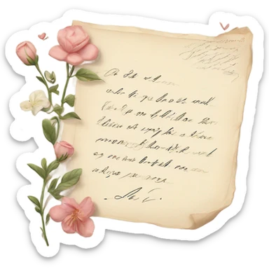 love letter sticker