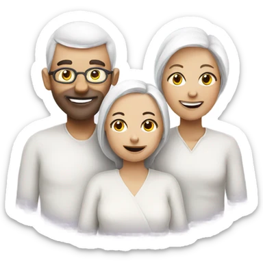 Family of 4 garlic  sticker