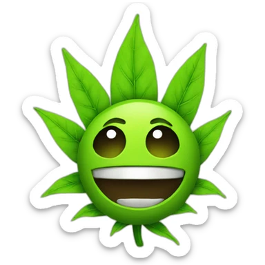 weed halloween sticker