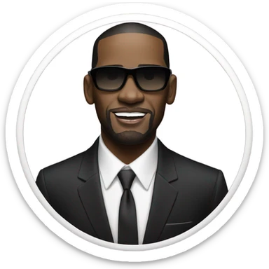 r. kelly in a suit sticker