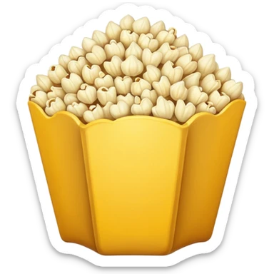 popcorn kernel loose no bucket single popcorn kernel  sticker
