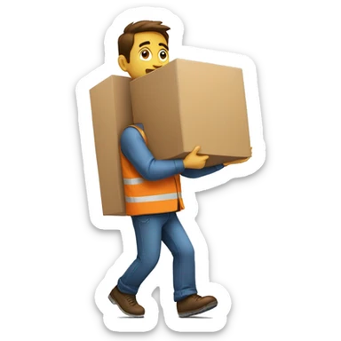 Moving furniture guys  sticker