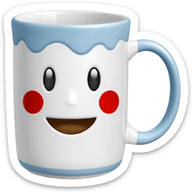 	A coffee mug with “tatty.reads” written in steam  sticker