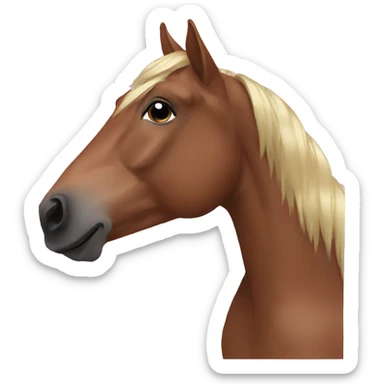 horse with nailpolish sticker