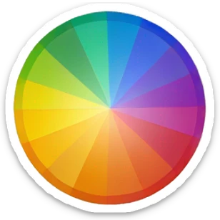 color wheel sticker
