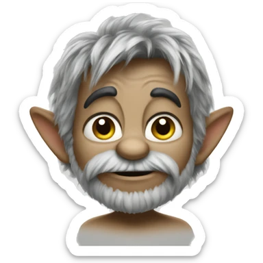 gruff from tinkerbell sticker