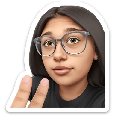 boy in grey glasses sticker