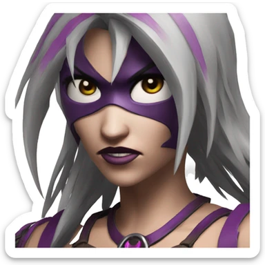 frightened Mileena Mortal Kombat X sticker