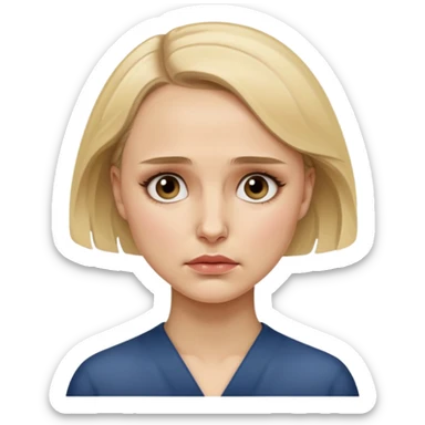 sad Natalie portman sticker