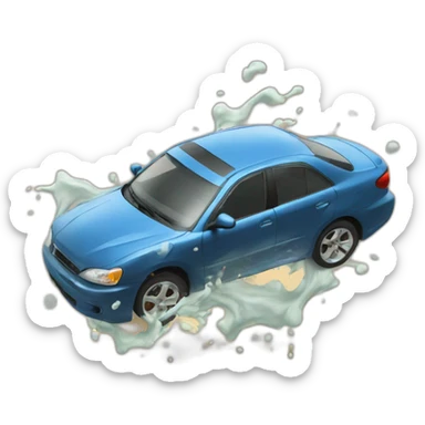 collision oil sticker