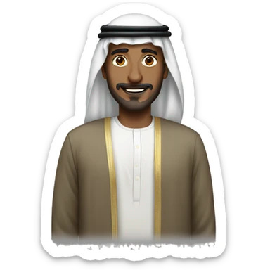 Saudi pat man  sticker
