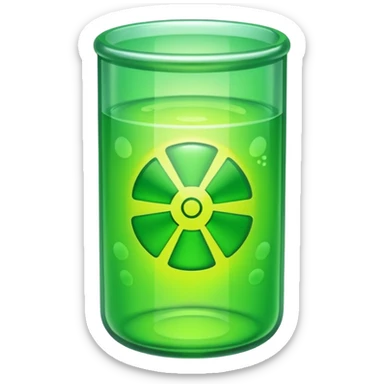Uranium like inside a tube that we see on tiktok, without the symbol thing, and no line thing, just tube and pure green sticker