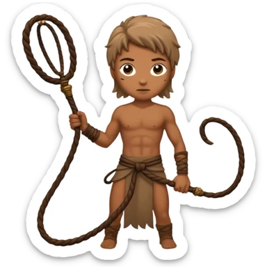 earth elemental long whip human sticker