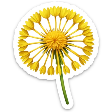 Dandelion flower emoji for bio sticker
