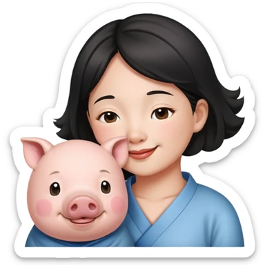 свинка мечтает о кореянке sticker