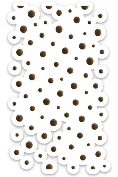 FECI DI ANIMALE A PALLINI CADONO DALL'ALTO sticker