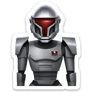 Battlestar Galactica Cylon centurion sticker