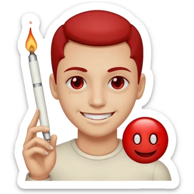 Feuille de cannabis defoncé sticker