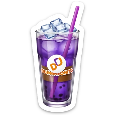  dunkin donuts purple refresher  sticker