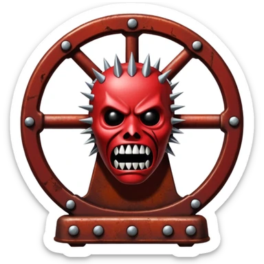 iron maiden torture device sticker