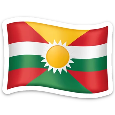 Create emoji Kurdistan flag  sticker