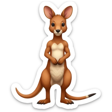 red kangaroo sticker