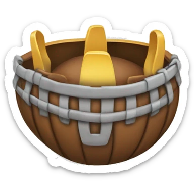 Logo de kick con una corona sticker