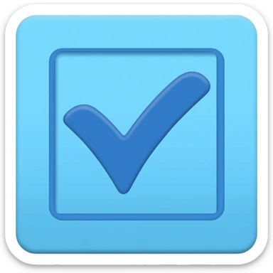 Verificado azul palomita sticker