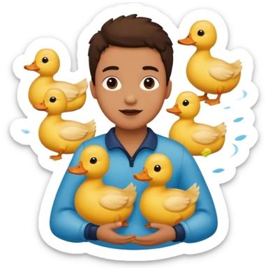 😍 But with ducks instead of hearts  sticker