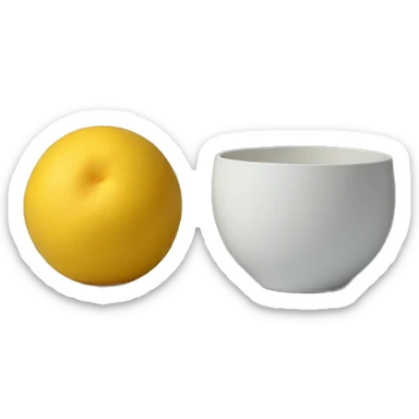 minimalistic round still life photograph sticker