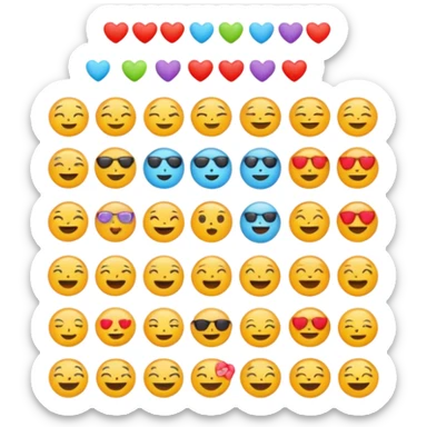 self care style emojis sticker