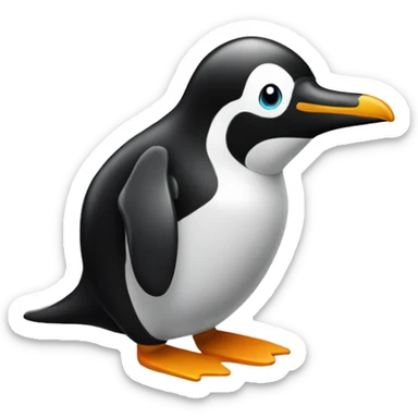 Pinguin mit Schal  sticker