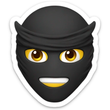 Ninja avec Masque oni sticker