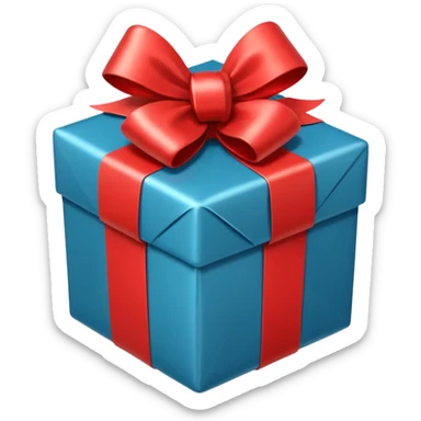 christmas present sticker