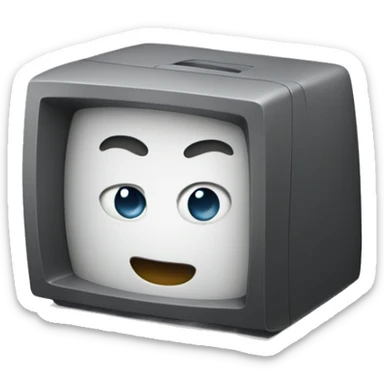 a computor in the apple emoji st sticker