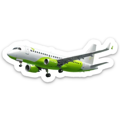 Airbaltic green emoji showing the airbaltic green, circular bg with a white pin sticker