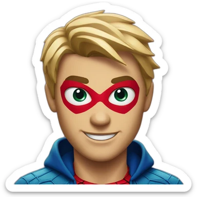 Spider-Man’s face sticker