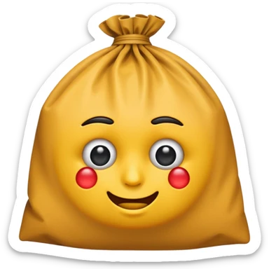The face with bags under eyes emoji  sticker