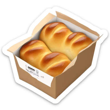 Une brioche du Boulanger emballée dans son packaging transparent  sticker
