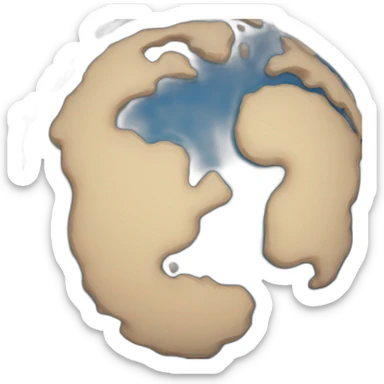 blue planet with handles sticker