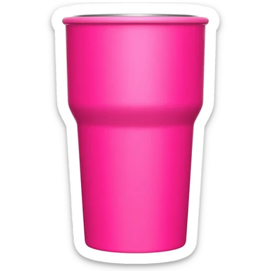 Свело розовая чашка stanley sticker