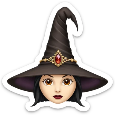 evil witch hat  sticker