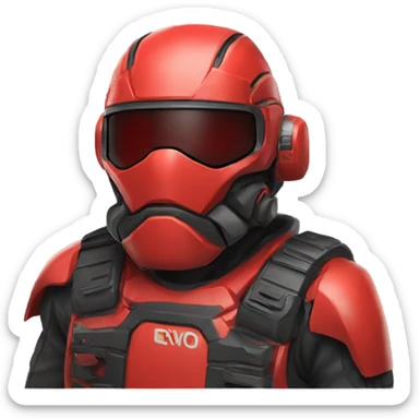 LAN EVO RED sticker