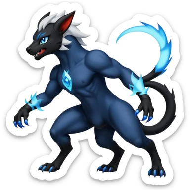 Houndoom-Absol-Luxray-fusion (full body) sticker