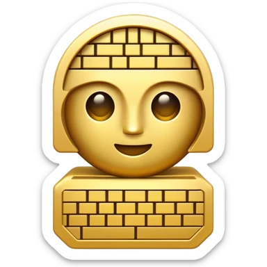 ascii:49 in gold sticker